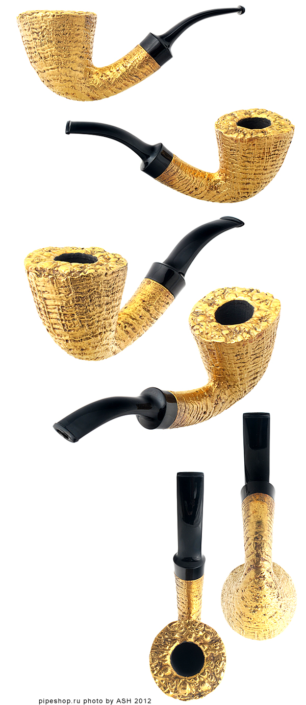����������� ������ TSUGE IKEBANA U 168 01 SANDBLAST 24 K GOLD HALF BENT DUBLIN ROUGH TOP