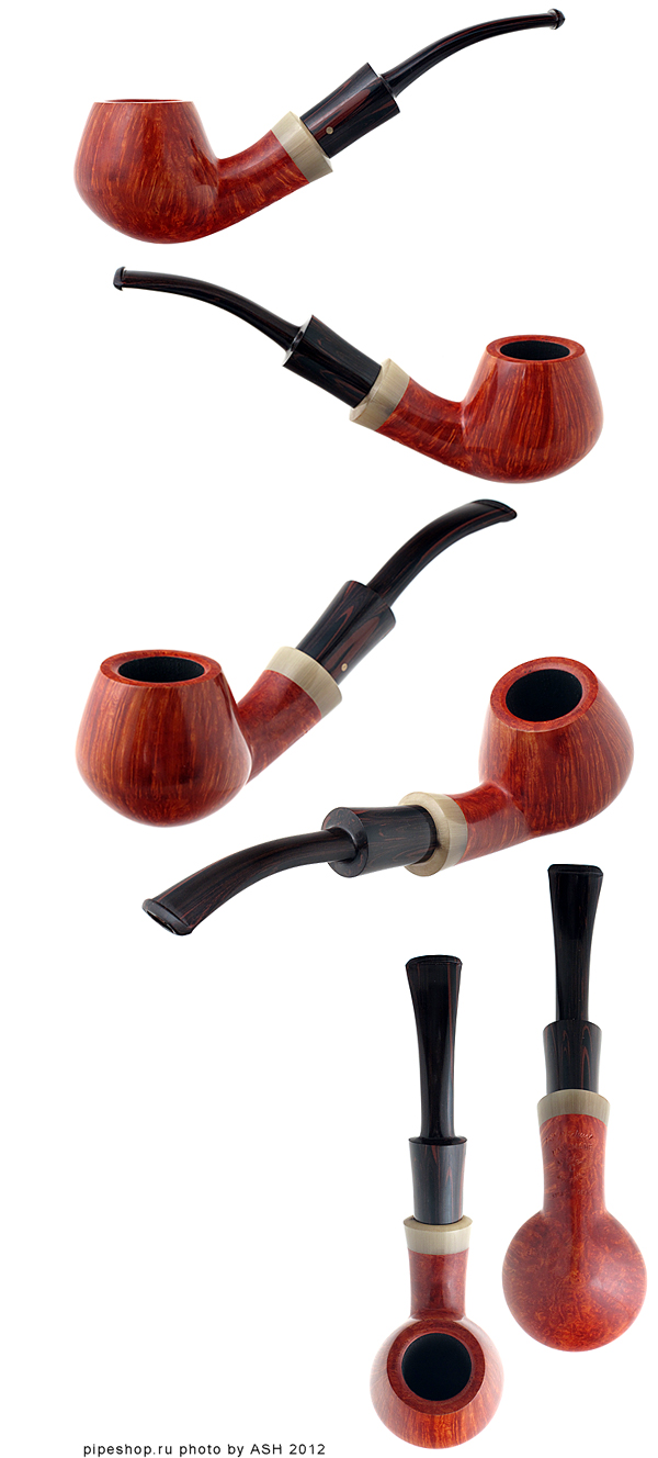   KAI NIELSEN SMOOTH QUARTER BENT BRANDY WITH HORN Grade JEWEL OF DENMARK C Straight Grain,  9 