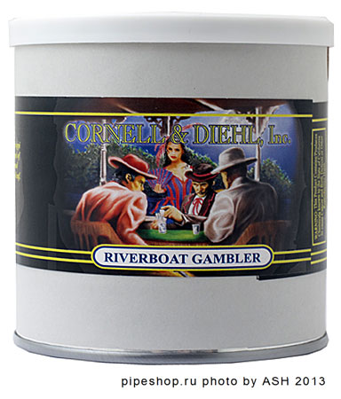   "CORNELL & DIEHL" Tinned Blends RIVERBOAT GAMBLER,  100 .