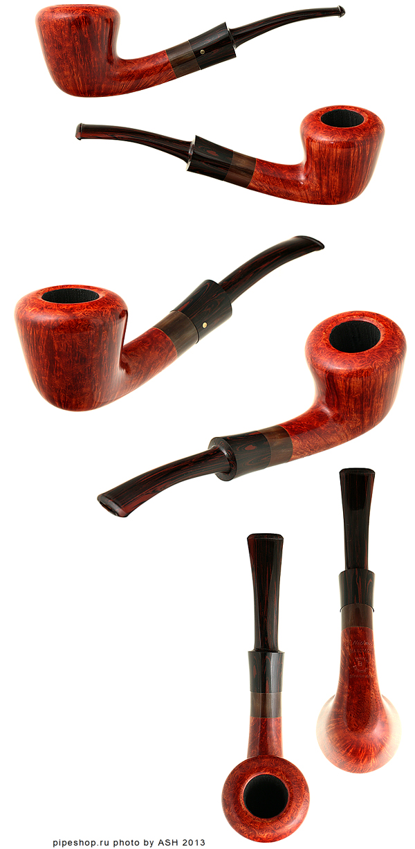   KAI NIELSEN SMOOTH QUARTER BENT DUBLIN WITH HORN Grade JEWEL OF DENMARK B Straight Grain,  9 