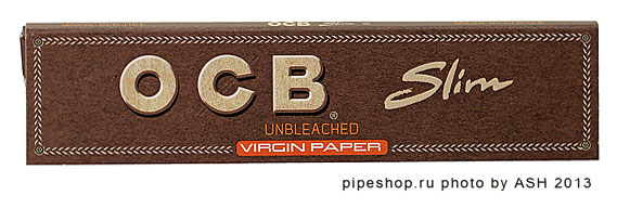    OCB SLIM UNBLEACHED VIRGIN PAPER,  32 