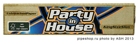    PARTY IN HOUSE King Size Slim Unbleached Paper,  33 