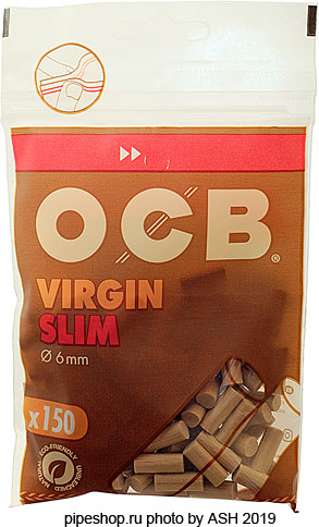    OCB SLIM VIRGIN FILTERS 6 mm,  150 .