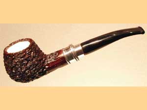   LORENZETTI RUSTIC silver ring with meerschaum 9mm  58