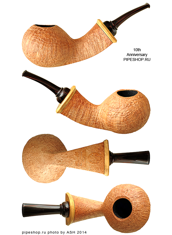   GABRIELE DAL FIUME TAN SANDBLAST Grade TURTLE 10th ANNIVERSARY PIPESHOP.RU 2/5