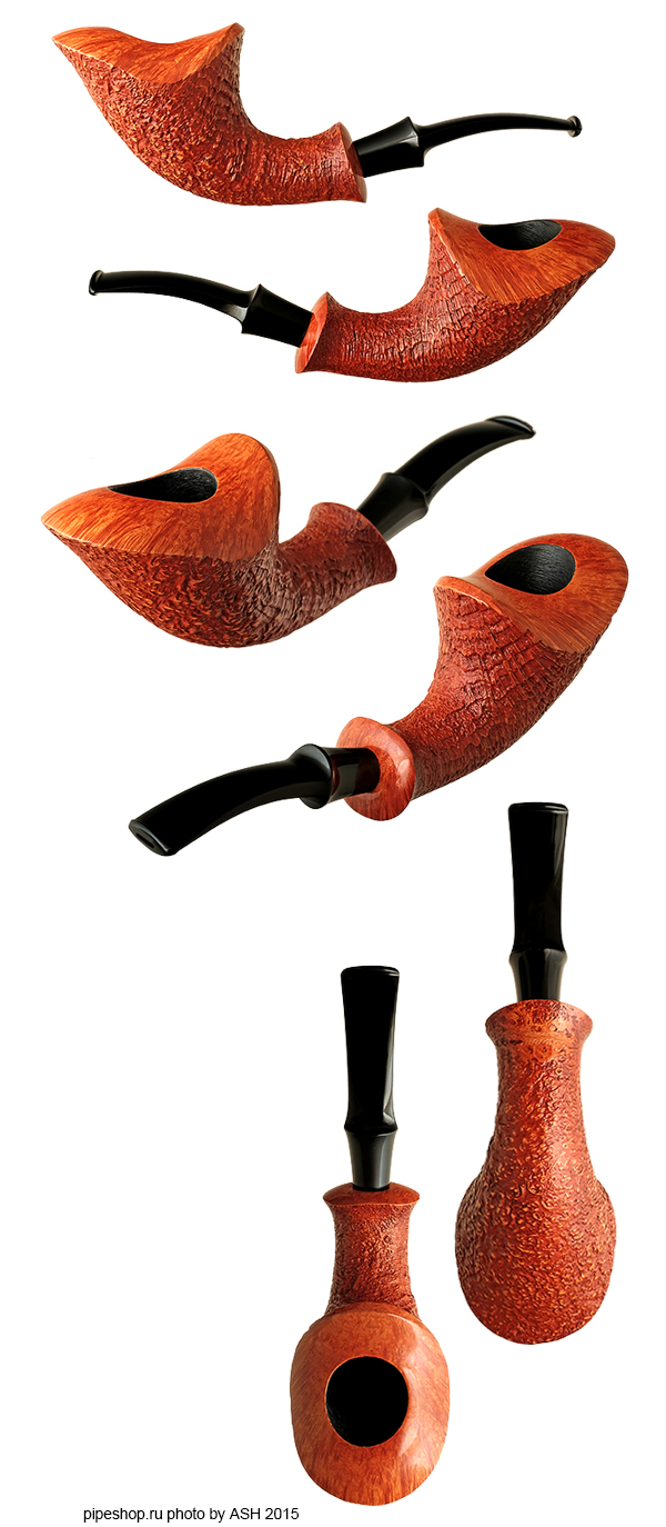   BENNI JORGENSEN TAN SANDBLAST HORN