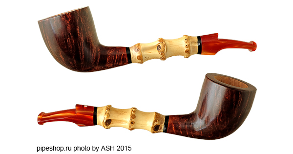   LUCIANO SMOOTH SLIGHTLY BENT DUBLIN WITH BAMBOO #150 B