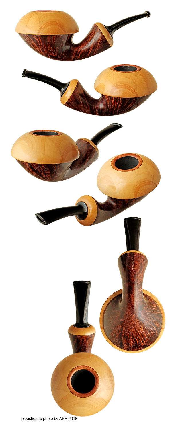   N. KOZYREV SMOOTH DOUBLE CALABASH WITH BOXWOOD