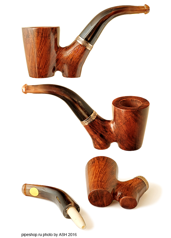   G.V.G. SMOOTH CHERRYWOOD WITH HORN MOUTHPIECE