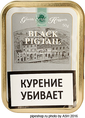   GAWITH HOGGARTH BLACK PIGTAIL,  50 g