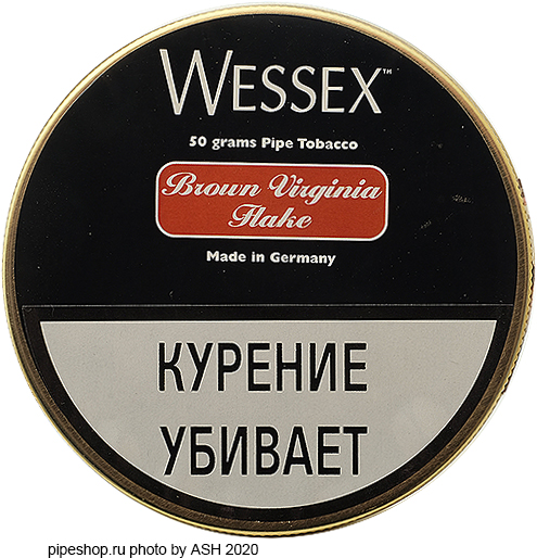 Трубочный табак WESSEX BROWN VIRGINIA FLAKE, банка 50 g.