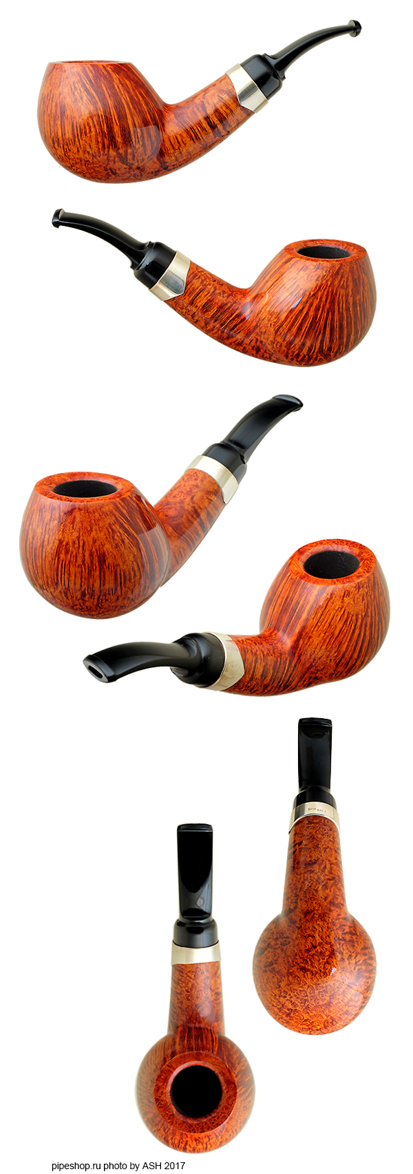   S. BANG SMOOTH BENT APPLE WITH SILVER UN 1737