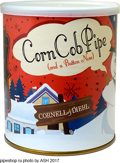   "CORNELL & DIEHL" CORN COB PIPE (and a Button Nose),  227 .