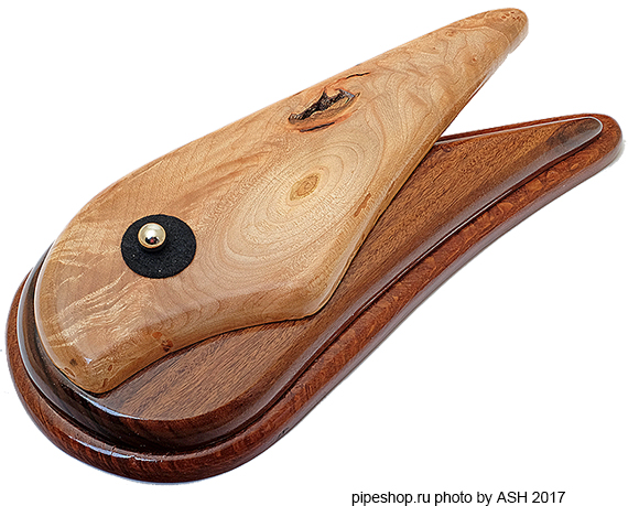     NEAL YARM EXOTIC WOOD PIPE STAND