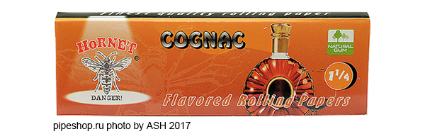    HORNET FLAVORED ROLLING PAPERS 78 mm COGNAC,  50 