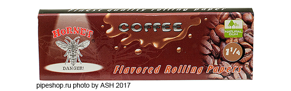   HORNET FLAVORED ROLLING PAPERS 78 mm COFFEE,  50 