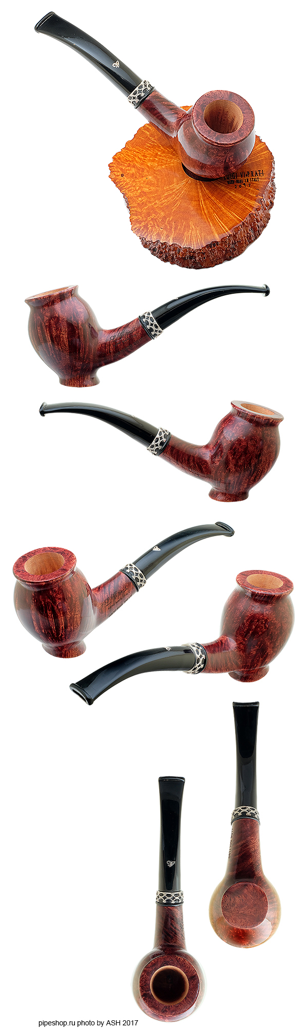   L. VIPRATI SMOOTH PIPE OF THE YEAR 2017 #057/100,  9 