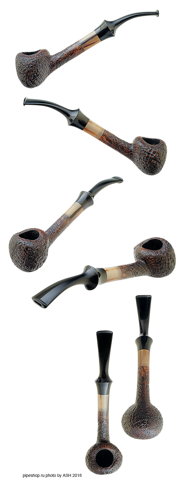   LASSE SKOVGAARD SANDBLAST BENT ACORN WITH HORN