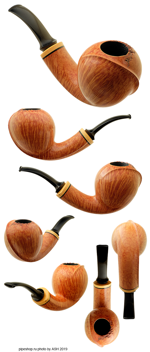   BENNI JORGENSEN SMOOTH  TEAR DROP SHANK BENT ACORN WITH BOXWOOD Grade SWAN