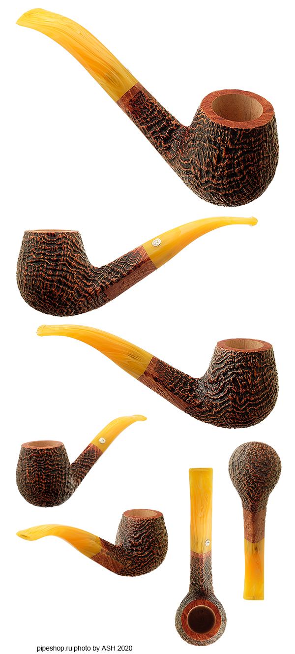   MASTRO DE PAJA SANDBLAST BENT DIAMOND SHANK BRANDY 1B