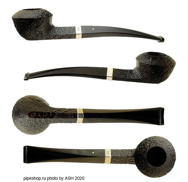   DUNHILL SHELL BRIAR 3 SLIGHTLY BENT RHODESIAN WITH SILVER (2008) ESTATE NEW