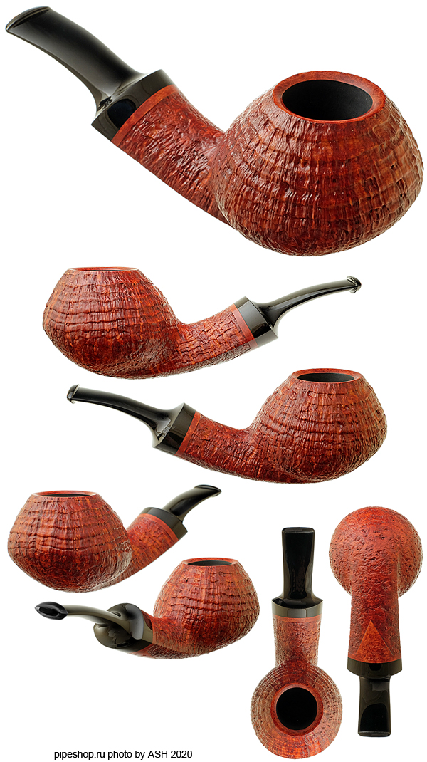   .  BROWN SANDBLAST BENT BRANDY