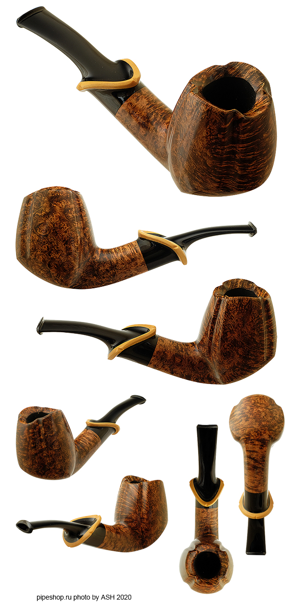   YASHTYLOV SMOOTH BENT PANELED BRANDY WITH BOXWOOD