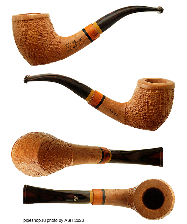   L. VIPRATI NATURALE SANDBLAST BENT POINTED BILLIARD