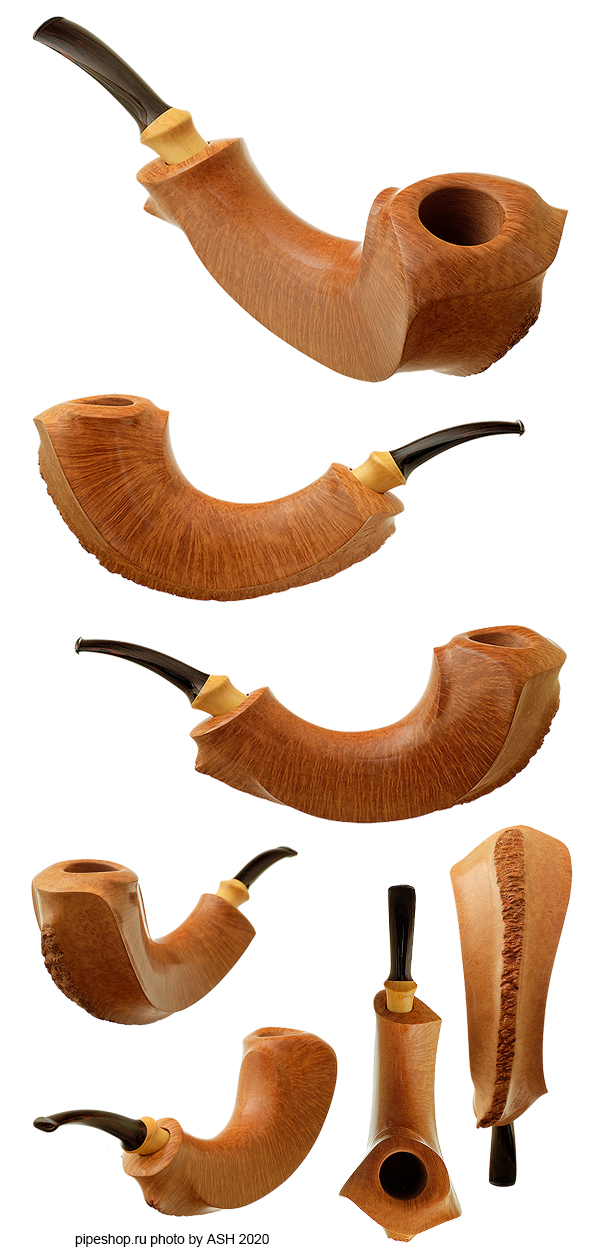   ROMEO SMOOTH PLATEAU ASYMMETRIC HORN WITH BOXWOOD