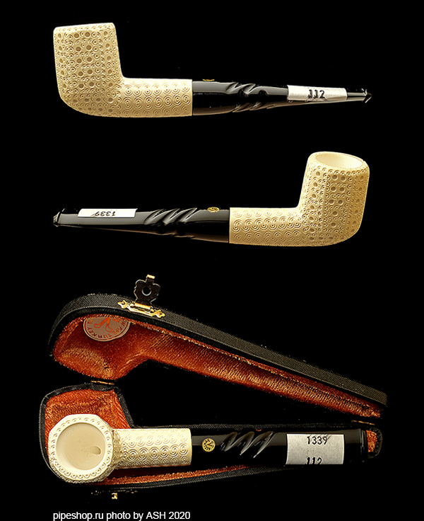   ALTINAY MEERSCHAUM CARVED PANELED BILLIARD,  9 