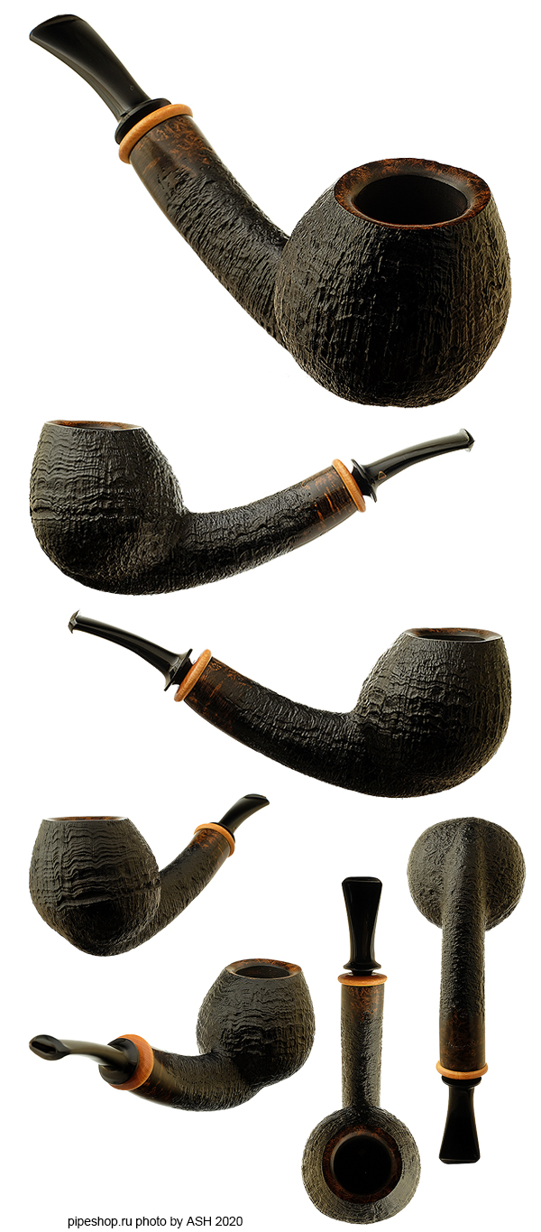   KURT BALLEBY SANDBLAST BENT EGG WITH BOXWOOD