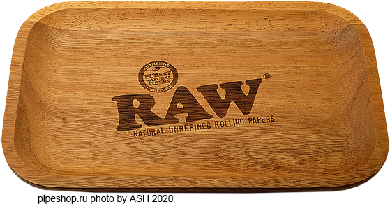 Лоток RAW WOODEN ROLLING TRAY деревянный (акация) 27,5х17,5 см.