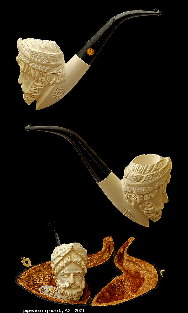   ALTINAY MEERSCHAUM CARVED BENT ZEUS