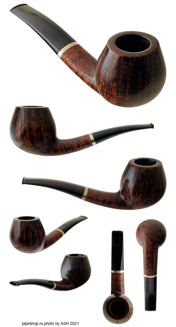   TOM ELTANG SMOOTH BENT APPLE WITH SILVER ESTATE 
