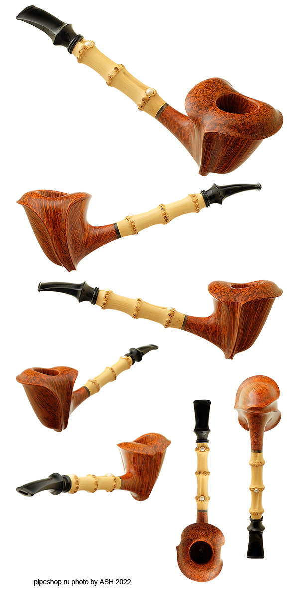   TEDDY KNUDSEN SMOOTH BAMBOO AND PEARLS FREEHAND DUBLIN Grade EAGLE