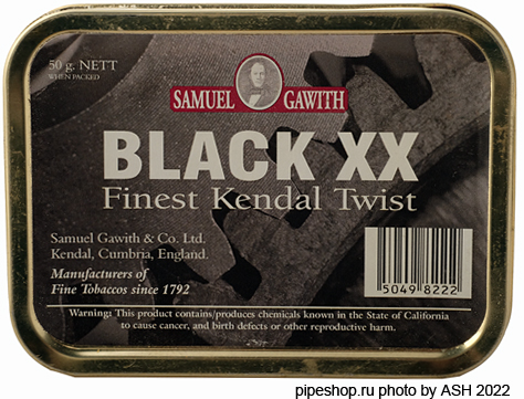 ��������� ��������� ����� Samuel Gawith "Black XX Twist" (2011), ����� 50 g