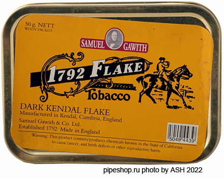   Samuel Gawith "1792 Flake" (200?),  50 .