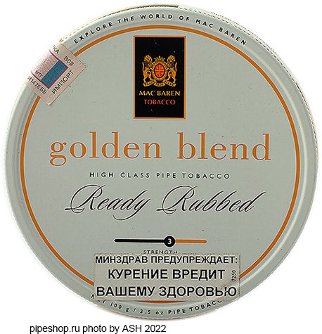    MAC BAREN GOLDEN BLEND READY RUBBED (2002),  100 .