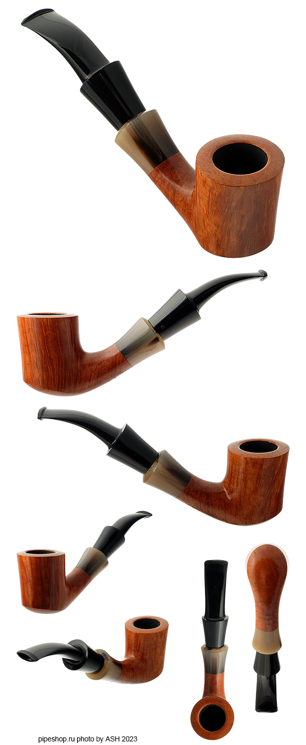   KAI NIELSEN SMOOTH BENT DUBLIN WITH HORN Grade B Flame Grain,  9 