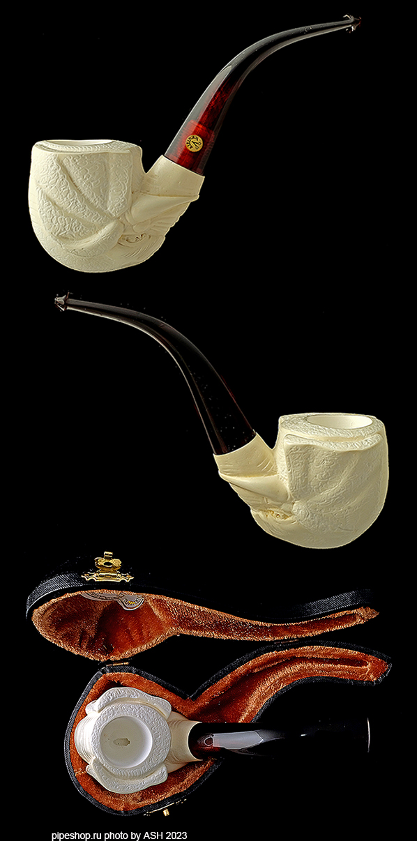   ALTINAY MEERSCHAUM CARVED BENT ELEPHANT