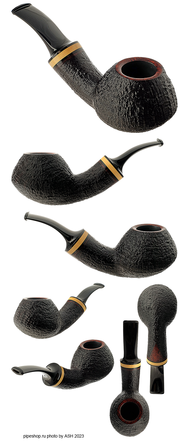   .  SANDBLAST BENT BRANDY WITH BOXWOOD