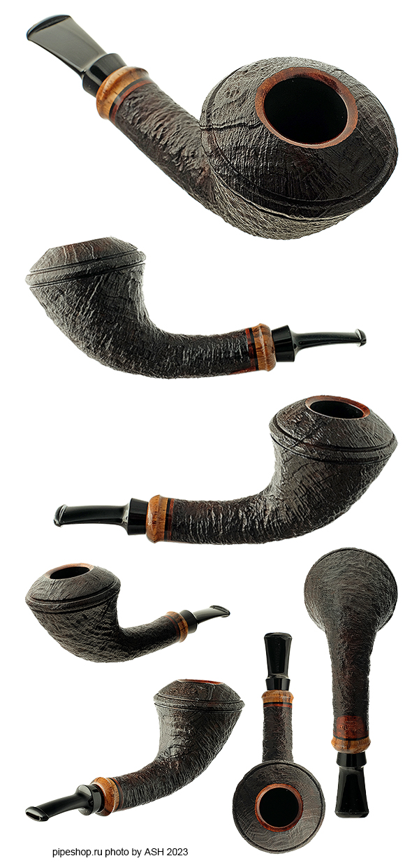   PS Studio SANDBLAST HORN RHODESIAN WITH ZEBRANO