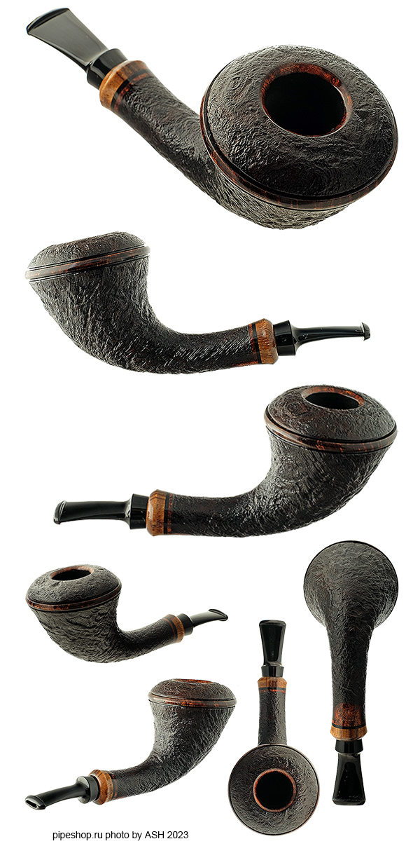   PS Studio SANDBLAST HORN RHODESIAN WITH ZEBRANO