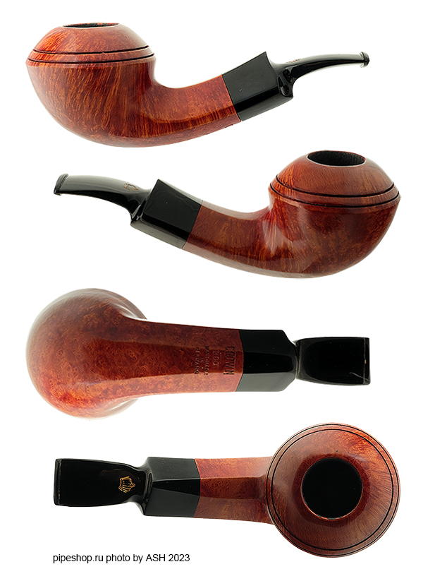   CROWN 300 SMOOTH BENT RHODESIAN ESTATE NEW UNSMOKED,  9 