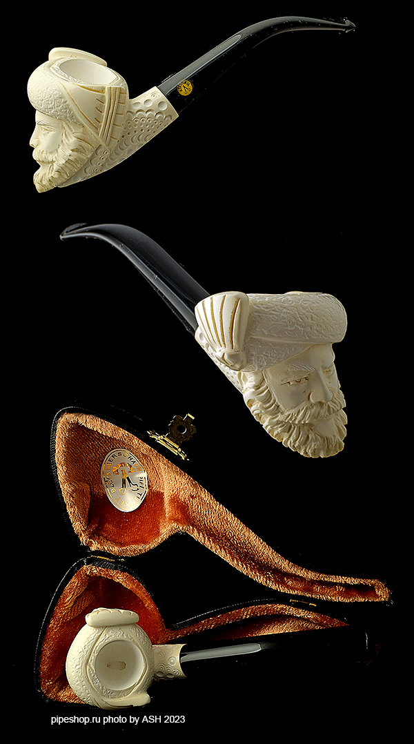   ALTINAY MEERSCHAUM CARVED BENT SULTAN