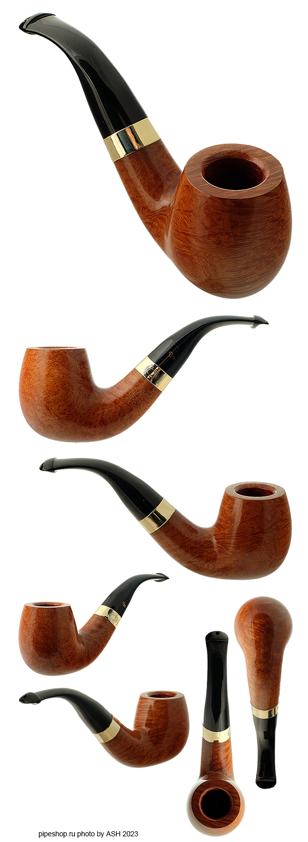   PETERSON SHERLOCK HOLMES SMOOTH SUPREME GOLD PROFESSOR P/Lip ESTATE NEW UNSMOKED,  9 