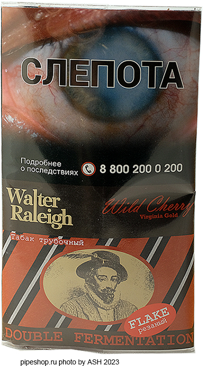   WALTER RALEIGH WILD CHERRY VIRGINIA GOLD FLAKE ,  25 .