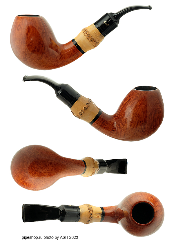   STANWELL BAMBOO SMOOTH BENT EGG 186 ESTATE NEW UNSMOKED,  9 