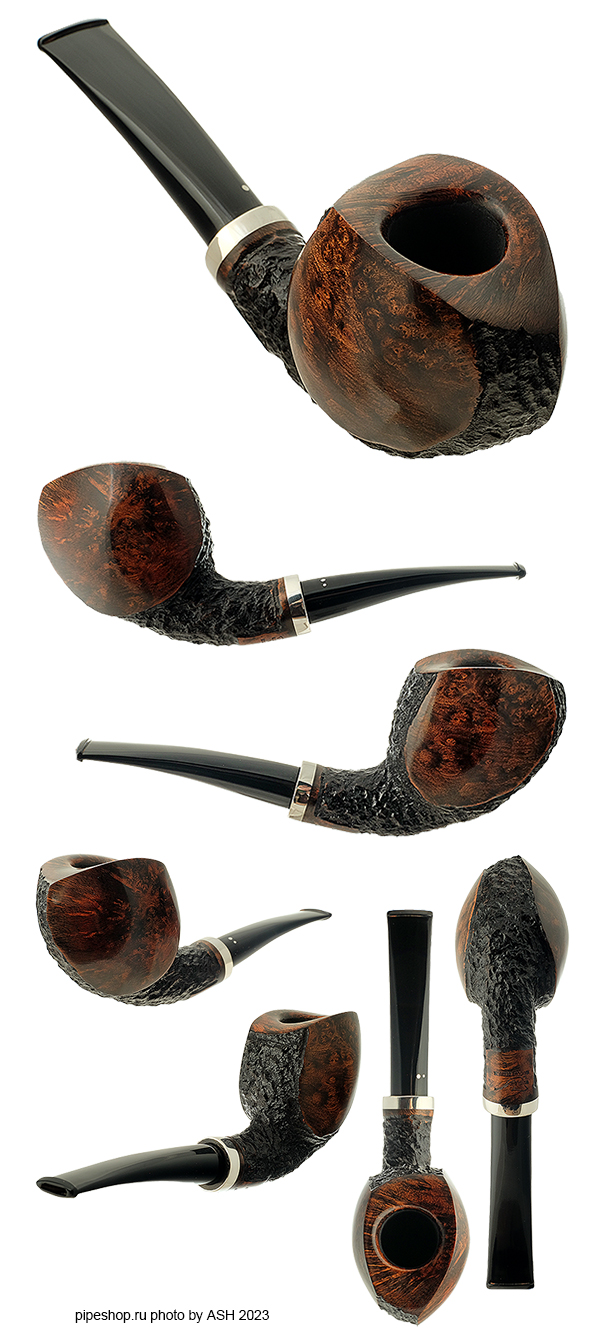   WINSLOW RUSTIC BLOWFISH WITH SILVER Grade E ESTATE NEW UNSMOKED,  9 