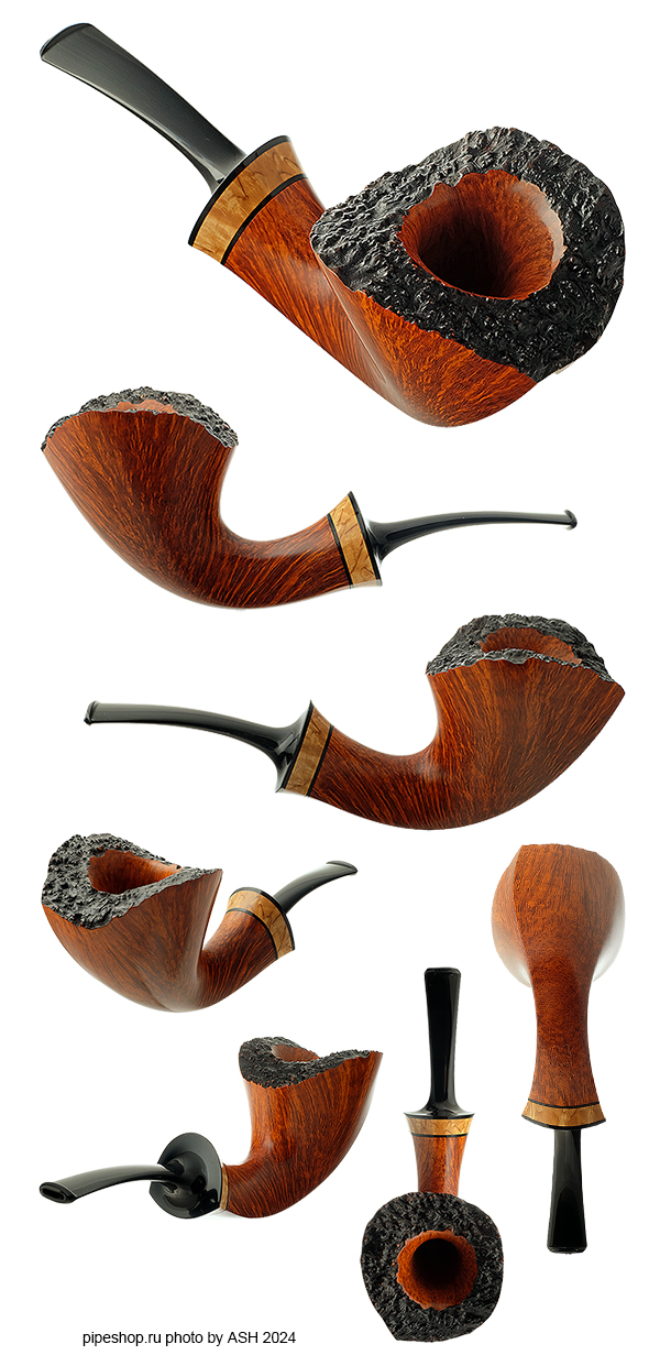   KENT RASMUSSEN SMOOTH BENT PLATEAUX DUBLIN WITH BIRCH Grade BUTTERFLY